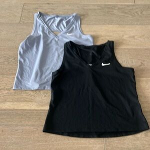 Nike black and Periwinkle Tank Tops LOT OF TWO